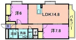 グランリーオ大川前【5階】の間取り