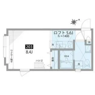 Ciel浜田山【2階】の間取り