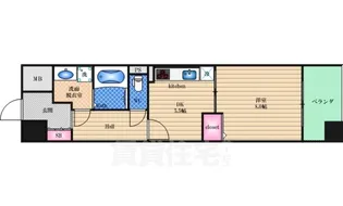 ニューシティーアパートメンツ上町台【5階】の間取り
