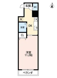 クレスト名駅西【6階】の間取り