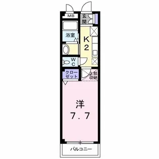 ハピーシャルマン【3階】の間取り
