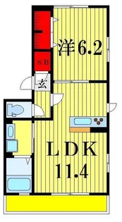 クヴァルチーラ奥戸【2階】の間取り