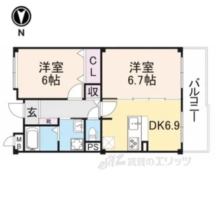 コートアプルーバルネオ【3階】の間取り