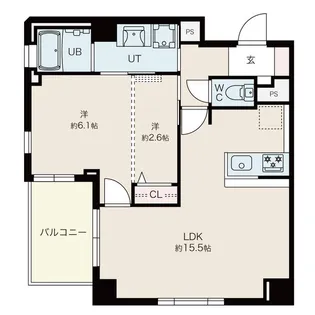 ブルーノ北畠【3階】の間取り