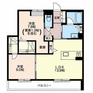 Alflat(アルフラット)【1階】の間取り