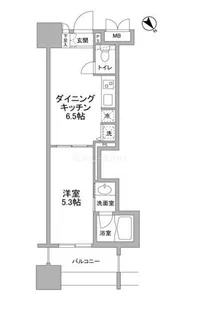 パークフラッツ横濱公園【7階】の間取り