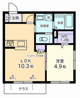 CITRINE【1階】の間取り