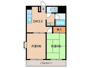 ハイム夢見ヶ崎805【1階】の間取り