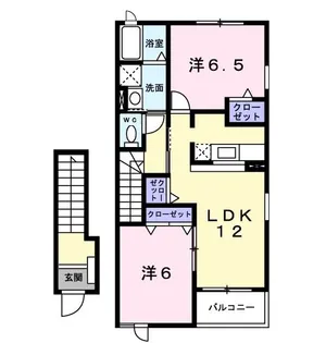 ドミールE【2階】の間取り