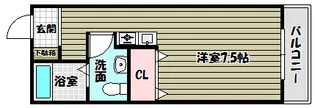 キャッスル山村【3階】の間取り