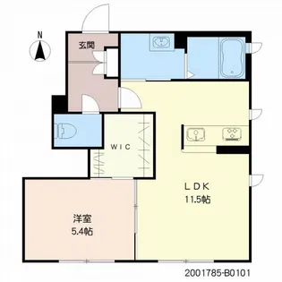 シャーメゾン国分 B棟【1階】の間取り