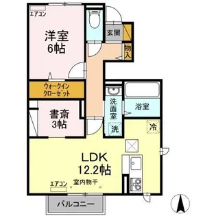 soavino(ソアヴィーノ) A【1階】の間取り