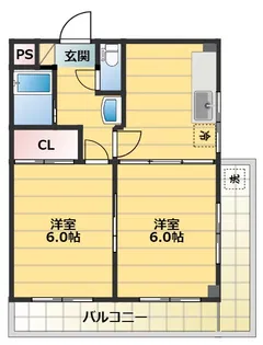 フローラル南葛西III【3階】の間取り
