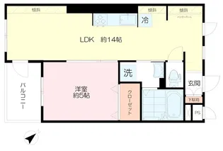 シャトレー武蔵野【4階】の間取り