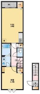 グリッターグランYF【2階】の間取り