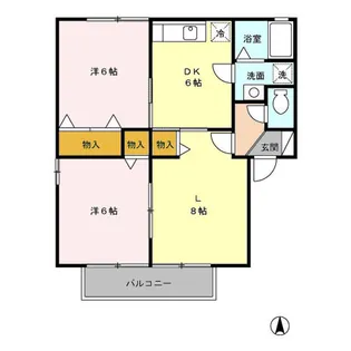 アビイロード I【2階】の間取り