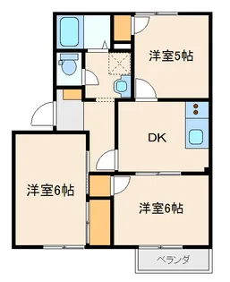 グランドール除ヶB【2階】の間取り