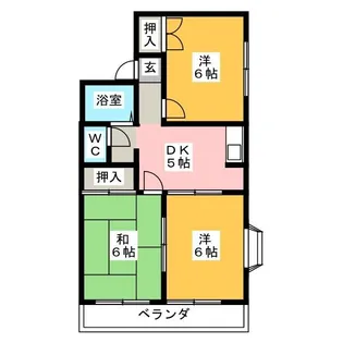 サンハイム参番館【2階】の間取り