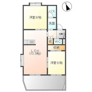 楼蘭篠の風【1階】の間取り
