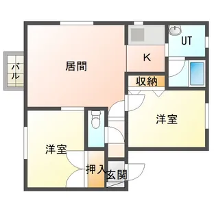 コーポカトレア【1階】の間取り