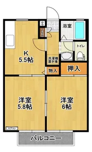 サザンウェーブ【1階】の間取り