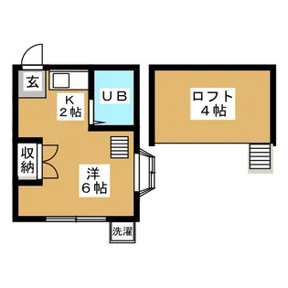 ヒルトップイワイ【1階】の間取り