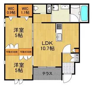 ERABLE 元住吉【1階】の間取り