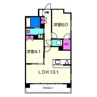 Sophia court宿院【14階】の間取り