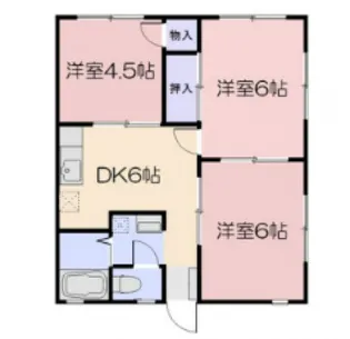 コーポプランザント【2階】の間取り