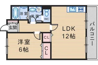 メゾントキワ【4階】の間取り
