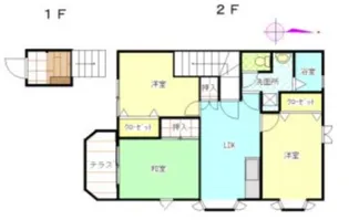 スクールハイツ A棟【2階】の間取り