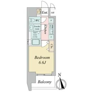 シーズンフラッツ千種【12階】の間取り