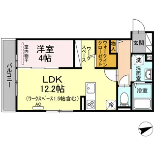 LUANA【3階】の間取り