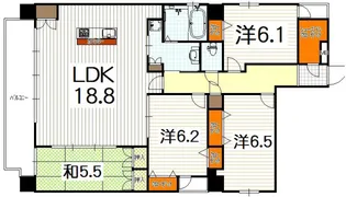 京都府京都市中京区菱屋町【マンション】の間取り