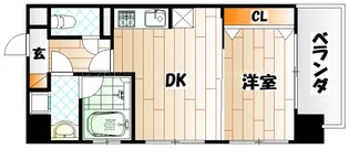 ルネッサンス21小倉東【9階】の間取り