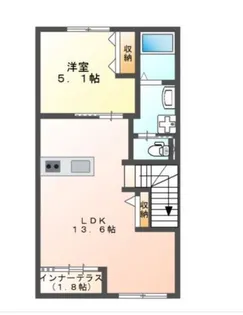 東京都清瀬市中里4【アパート】の間取り