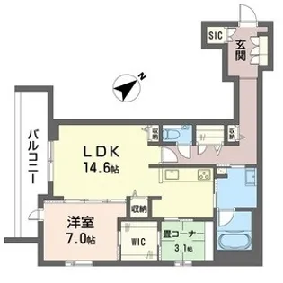 ホヌ プレミアス【2階】の間取り