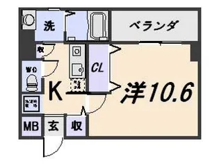 メゾンドブランシェ【8階】の間取り