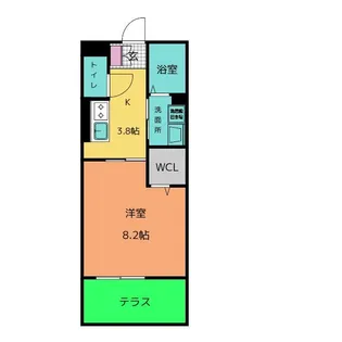 サンウィング A棟【1階】の間取り