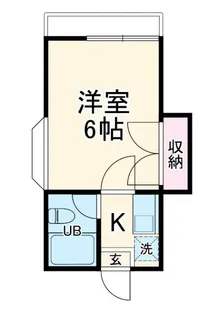 レオパレス北久里浜第11【2階】の間取り