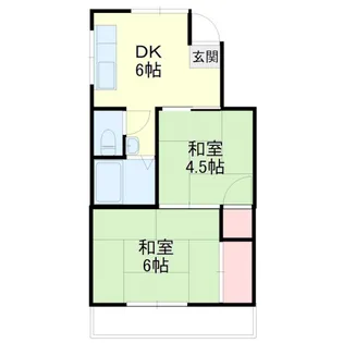 木下コーポ【2階】の間取り