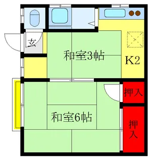2Kの間取り画像