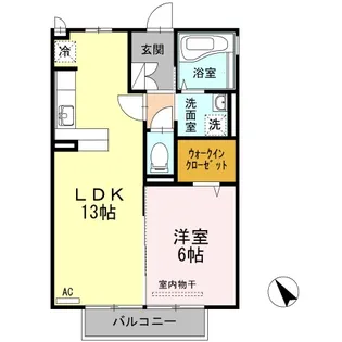 フレア内浜 B棟【2階】の間取り