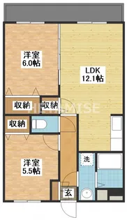 グランディール湘南【3階】の間取り