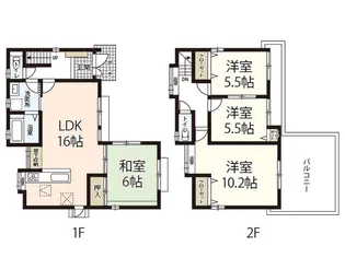広島県広島市佐伯区皆賀4【一戸建】の間取り