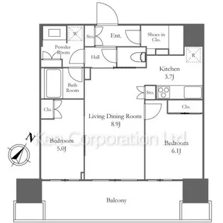 HARUMI FLAG PORT VILLAGE【16階】の間取り