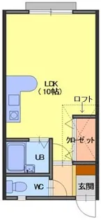本幸壱番館【2階】の間取り