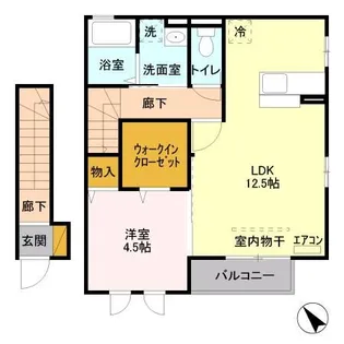 ロート パルーデ【2階】の間取り