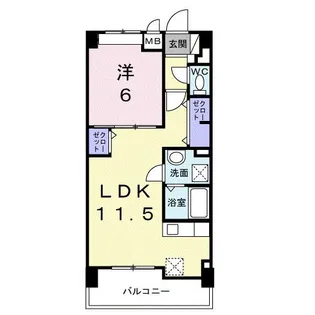 コンフォート フィールド【3階】の間取り