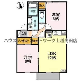 ロイヤルタウン寺町 六番館【1階】の間取り